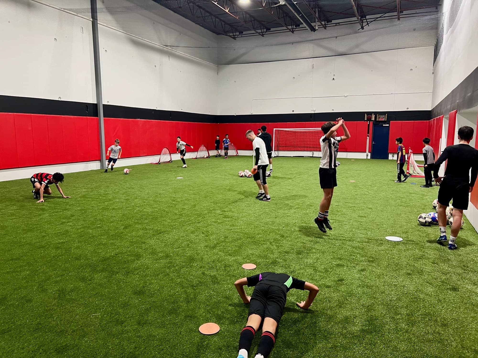 Youth players training at Full 90
