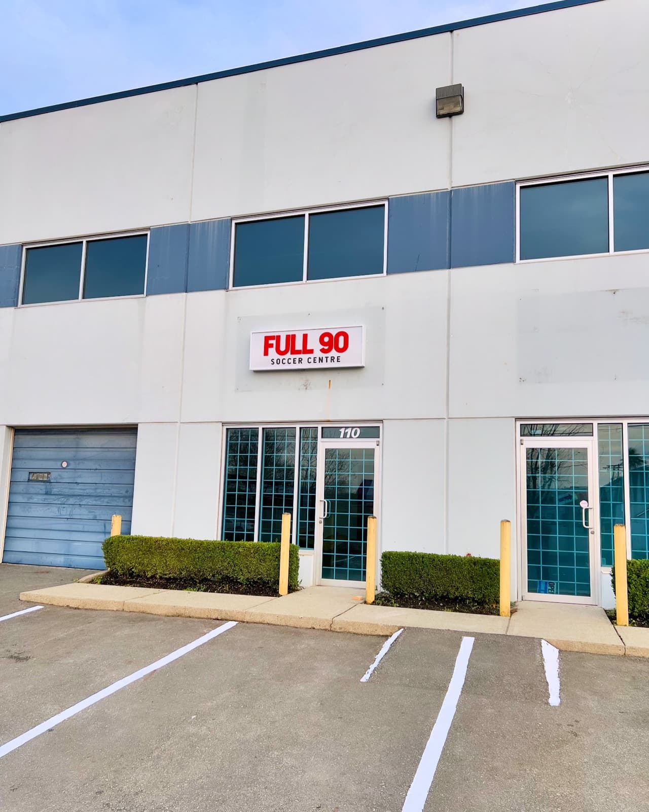 Full 90 Soccer Centre exterior on Savage Rd